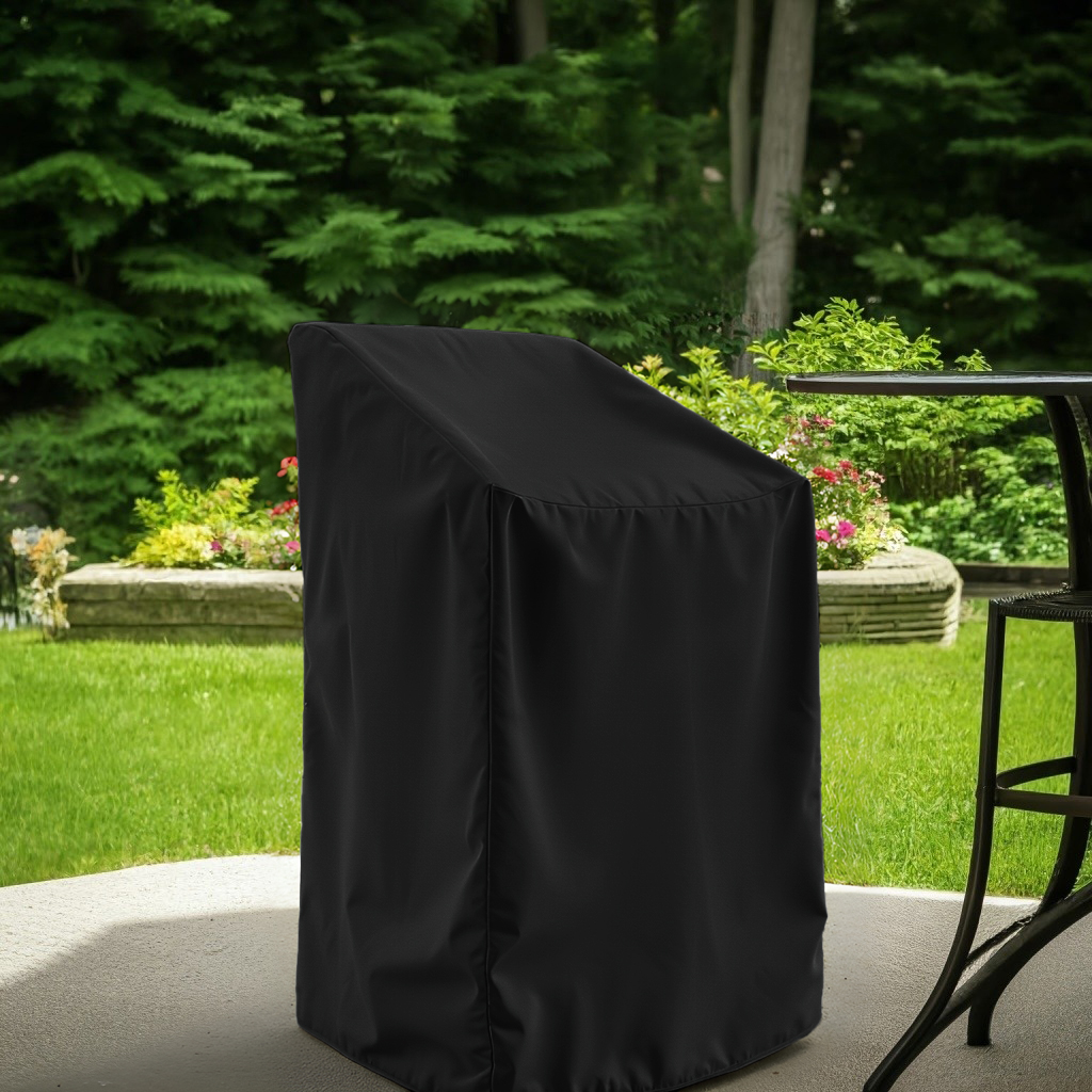 Black Outdoor Bar Chair Cover