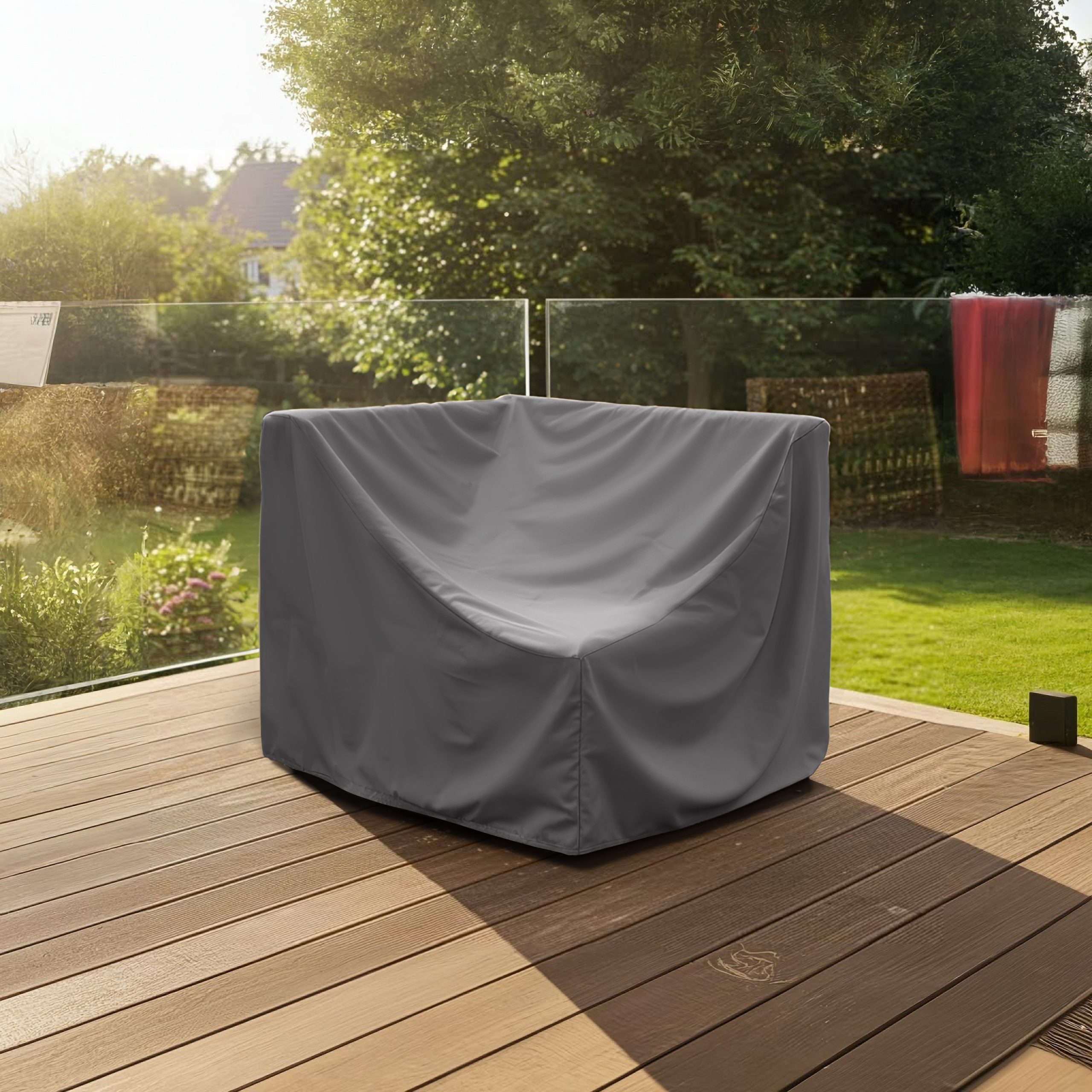 Grey Outdoor Corner Module Cover