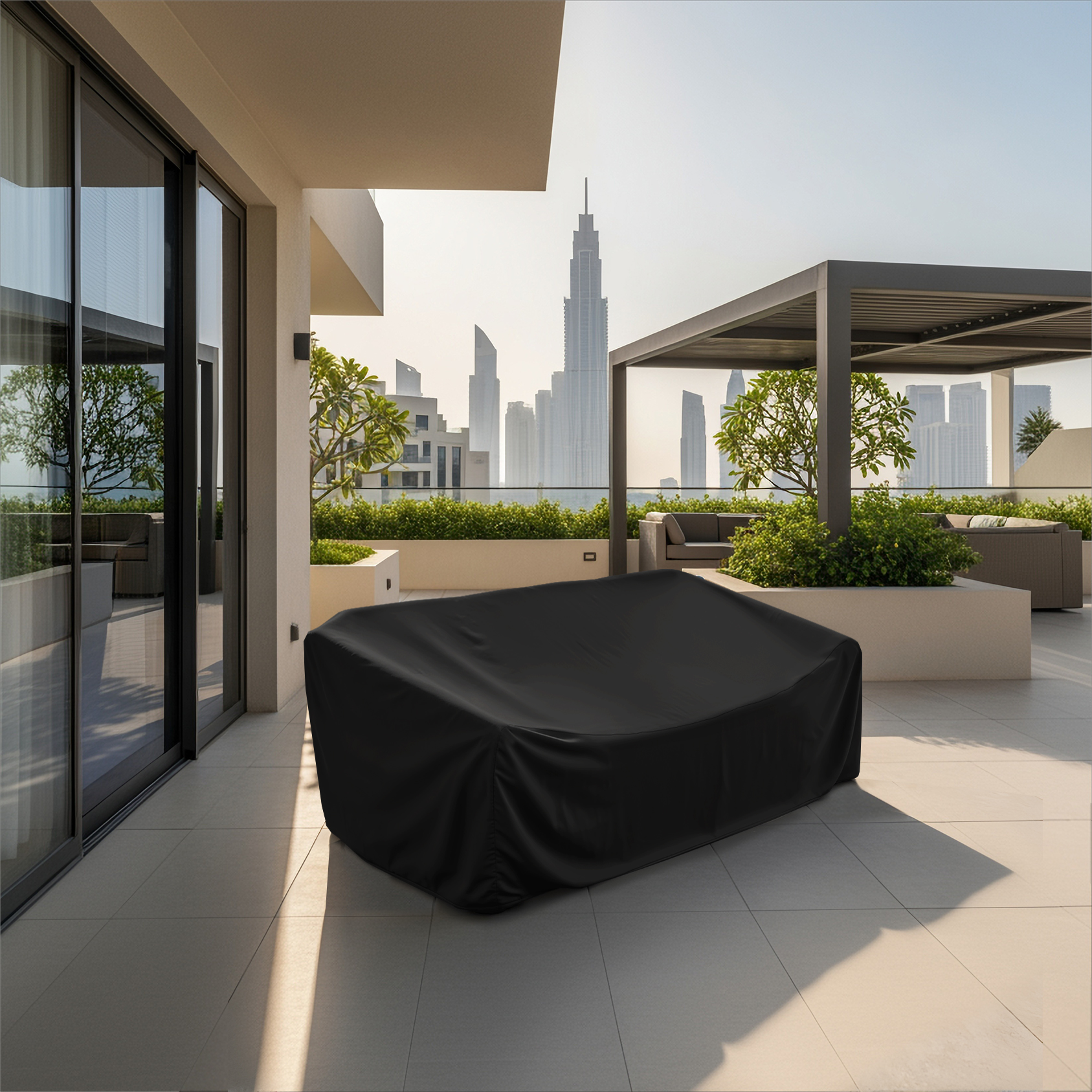 Black Outdoor Sofa Cover