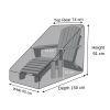 Adirondack Chair and Footrest Cover - 74cm X 150cm X 91cm