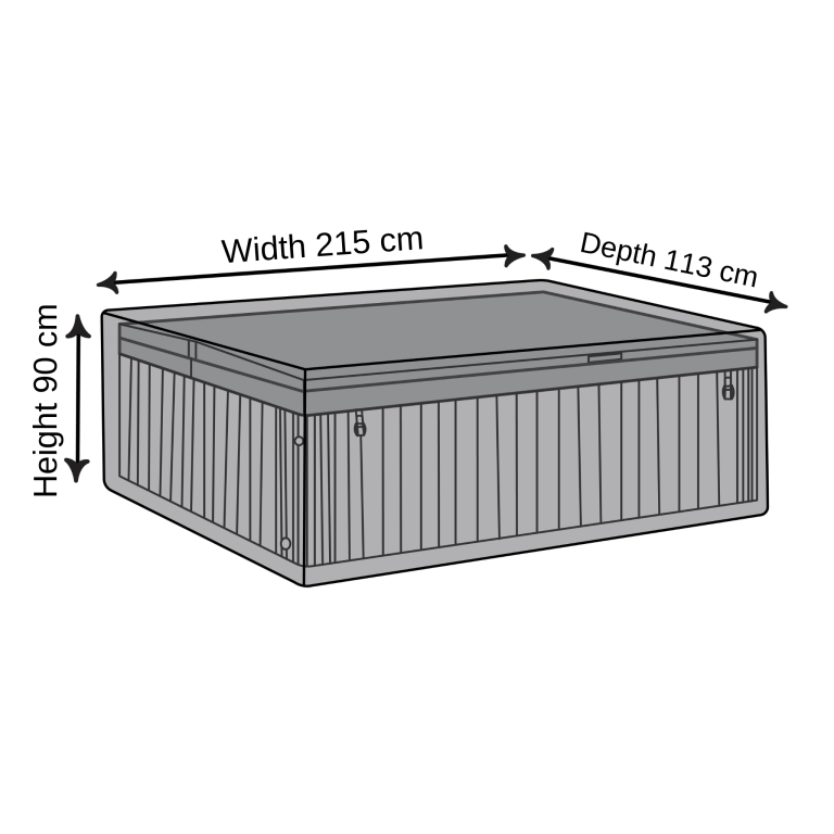 Rectangular Spa & Jacuzzi Cover