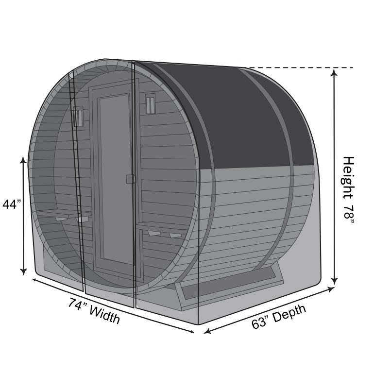 Barrel Sauna Protective Cover