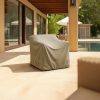 Beige Outdoor Lounge Chair Cover