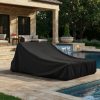Black Double Sun Lounger Cover – Angled Back