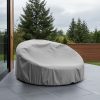 Grey Round Outdoor Daybed Cover