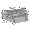 Picnic Bench Dining Cover - 123cm X 123cm X 70cm
