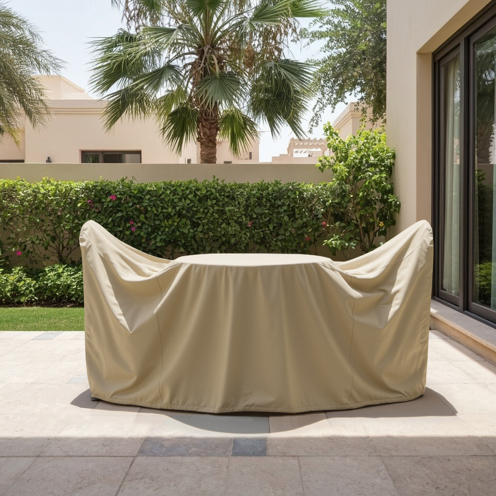 Beige Outdoor Bistro Set Cover