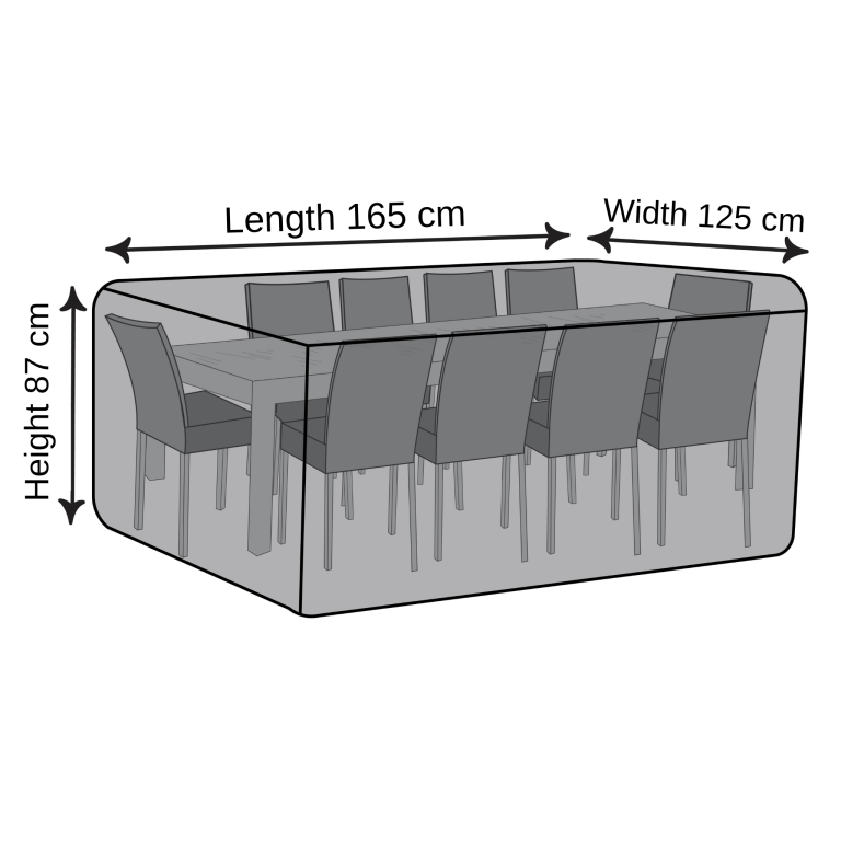 Rectangular Dining Set Cover - 165cm X 125cm X 87cm