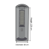 Round Outdoor Heater Cover - 38cm X 120cm