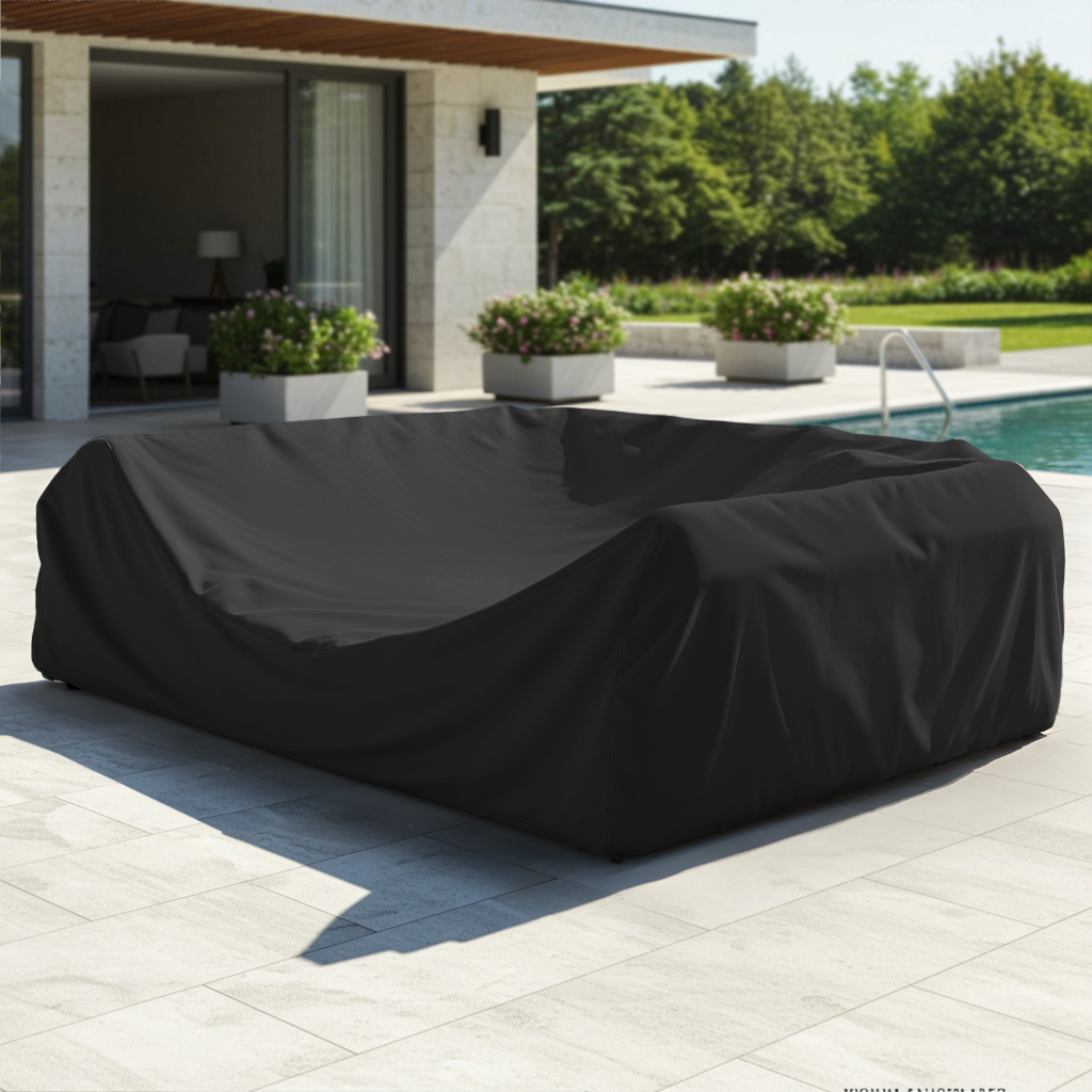 Black Outdoor Sofa Set Cover