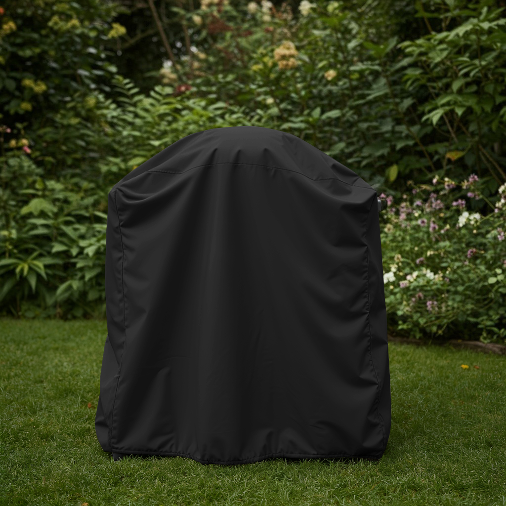 Black Gas BBQ Trolley Cover