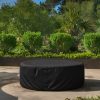 Black Round Fire Pit Cover