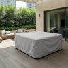 Grey Square Hot Tub Cover