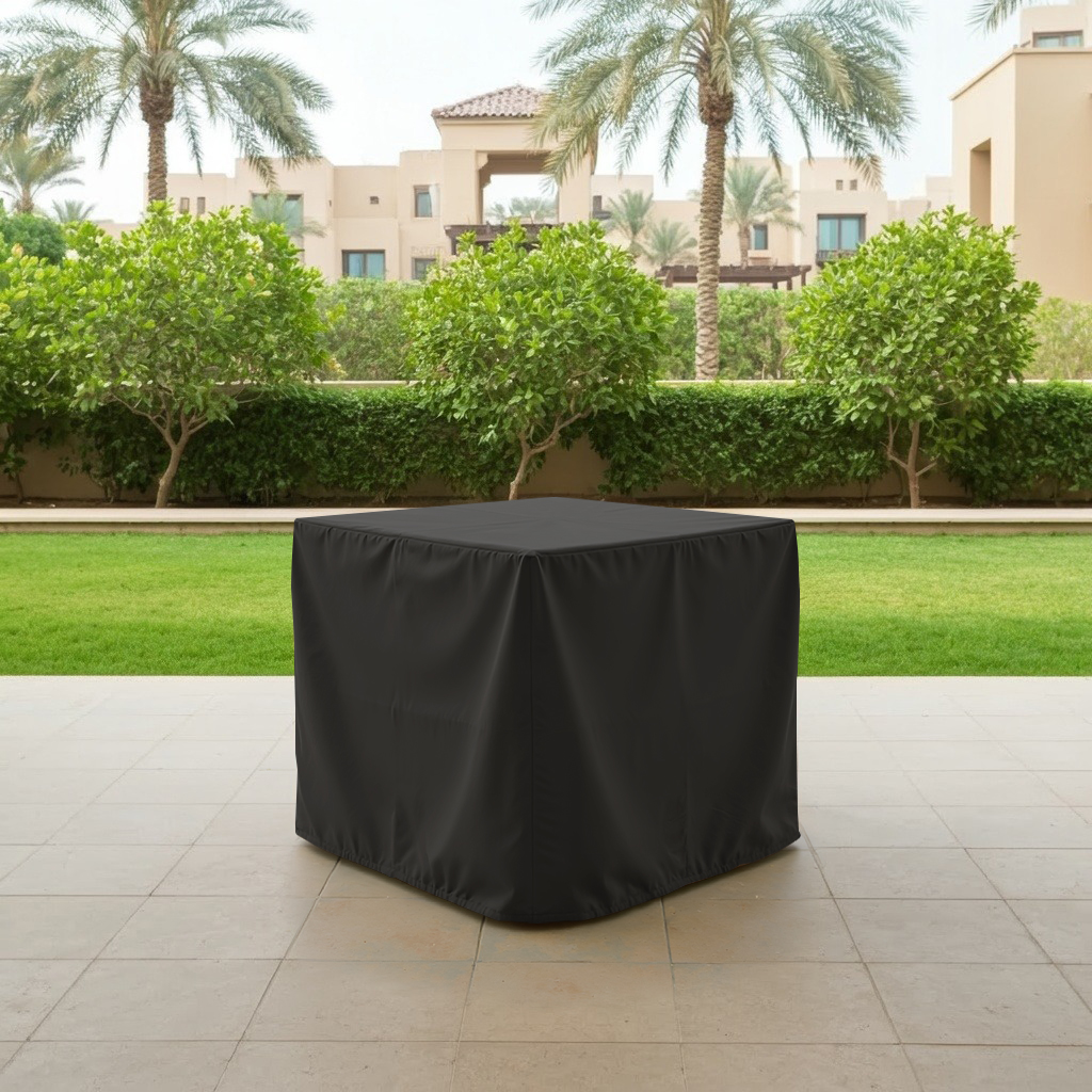 Black Square Dining Table Cover
