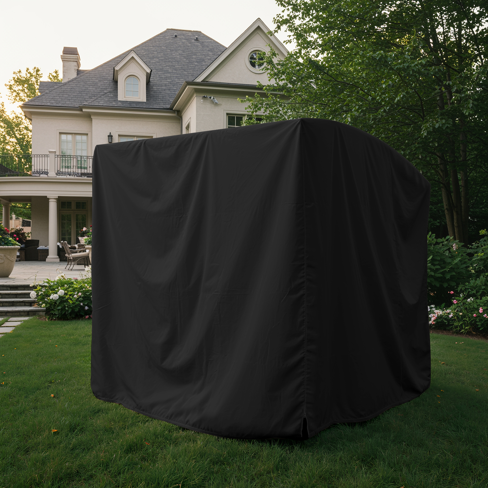 Black Outdoor Swing Chair Cover