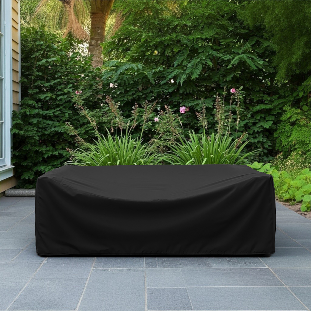 Black Modern Box Sofa Cover