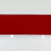 Rubellite Red Bench Cushion Cover - Jubilee Silver Piping