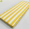 Yellow Lemon Stripe Bench Cushion Cover