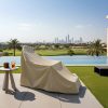 Beige Adirondack Chair and Footrest Cover