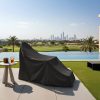 Black Adirondack Chair and Footrest Cover