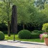 Black Outdoor Umbrella Cover - Closed