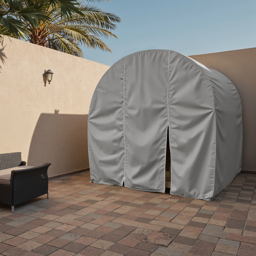 Grey Barrel Sauna Protective Cover