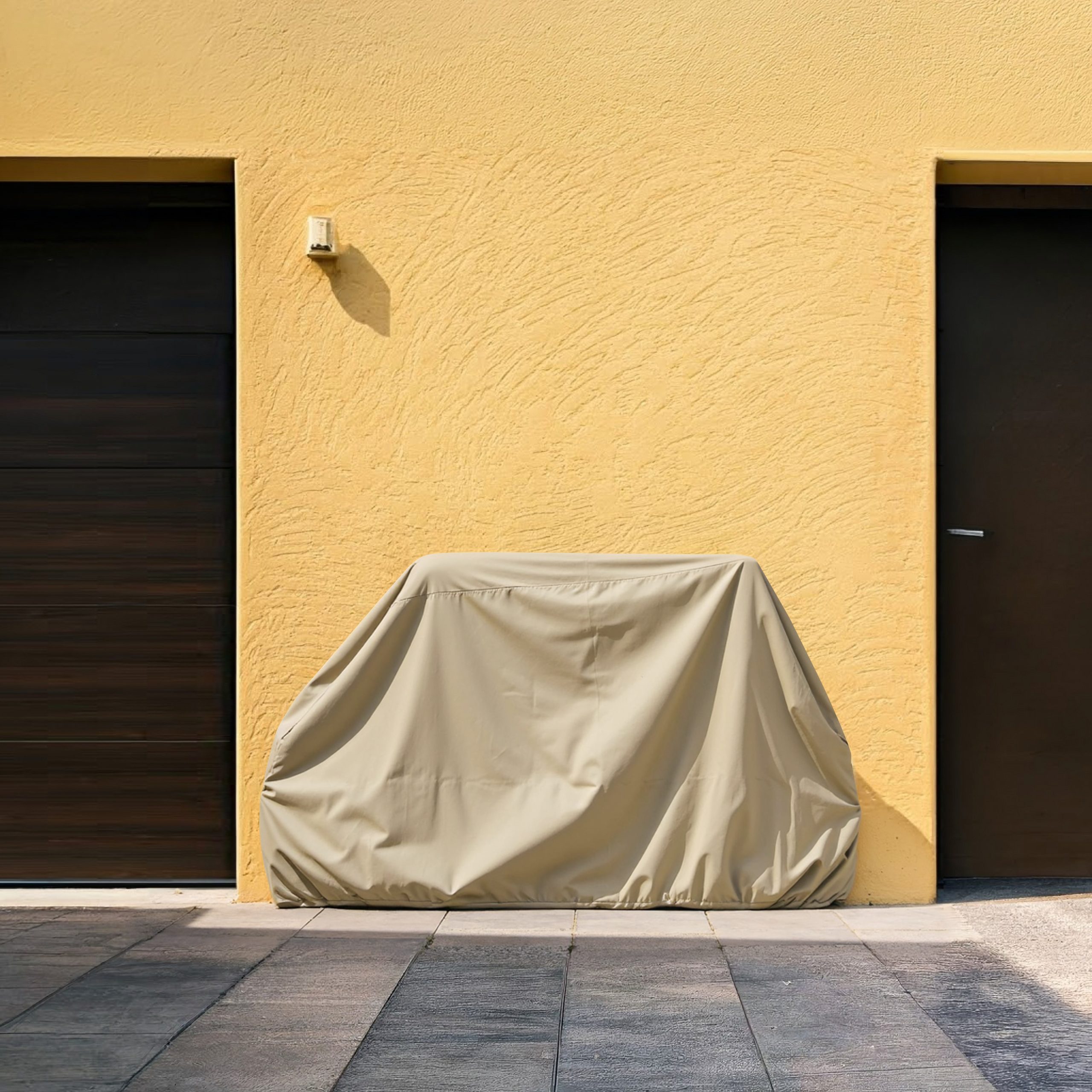 Beige UV-Resistant Dust Protection Bike Cover