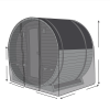 Custom Barrel Sauna Protective Cover