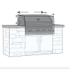 Custom Built-In Grill Cover