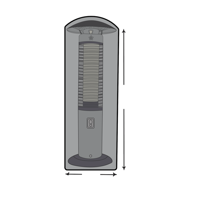 Custom Round Outdoor Heater Cover