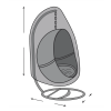 Custom Outdoor Egg Chair Cover
