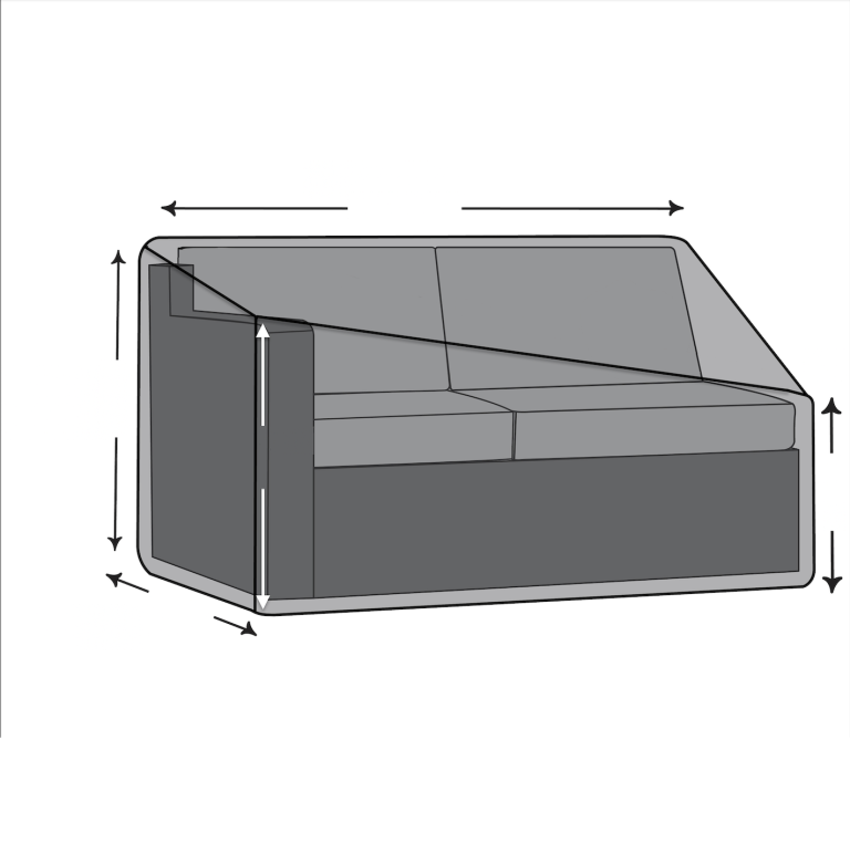 Custom Left-Arm Outdoor Sofa Cover