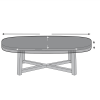 Custom Oval Dining Table Top Cover