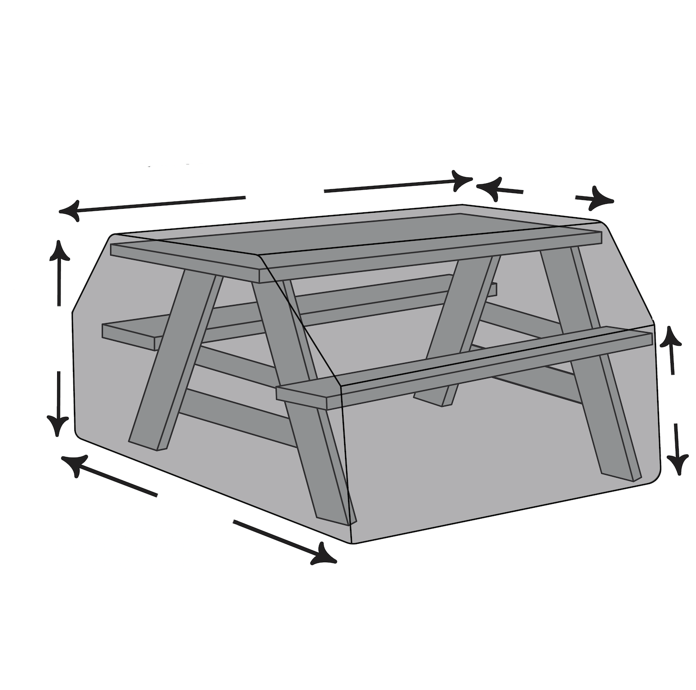 Custom Picnic Bench Dining Cover