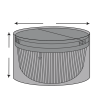 Custom Round Outdoor Hot Tub Cover
