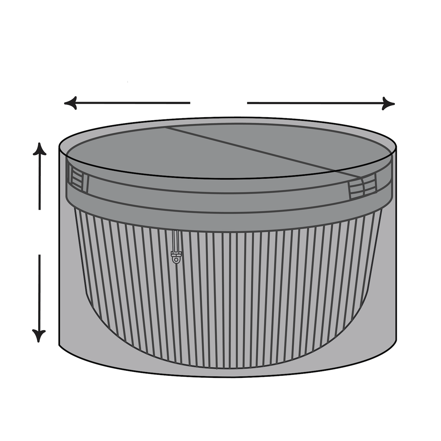 Custom Round Outdoor Hot Tub Cover