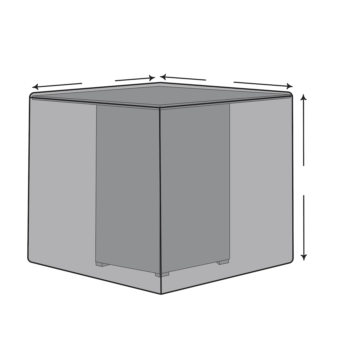Custom Square Bar Table Cover