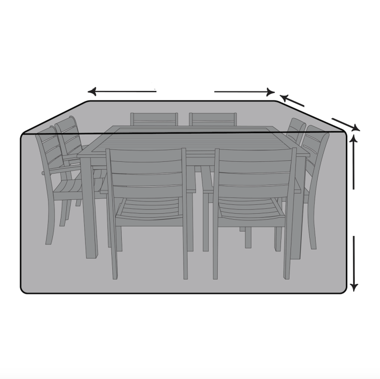 Custom Square Outdoor Dining Set Cover