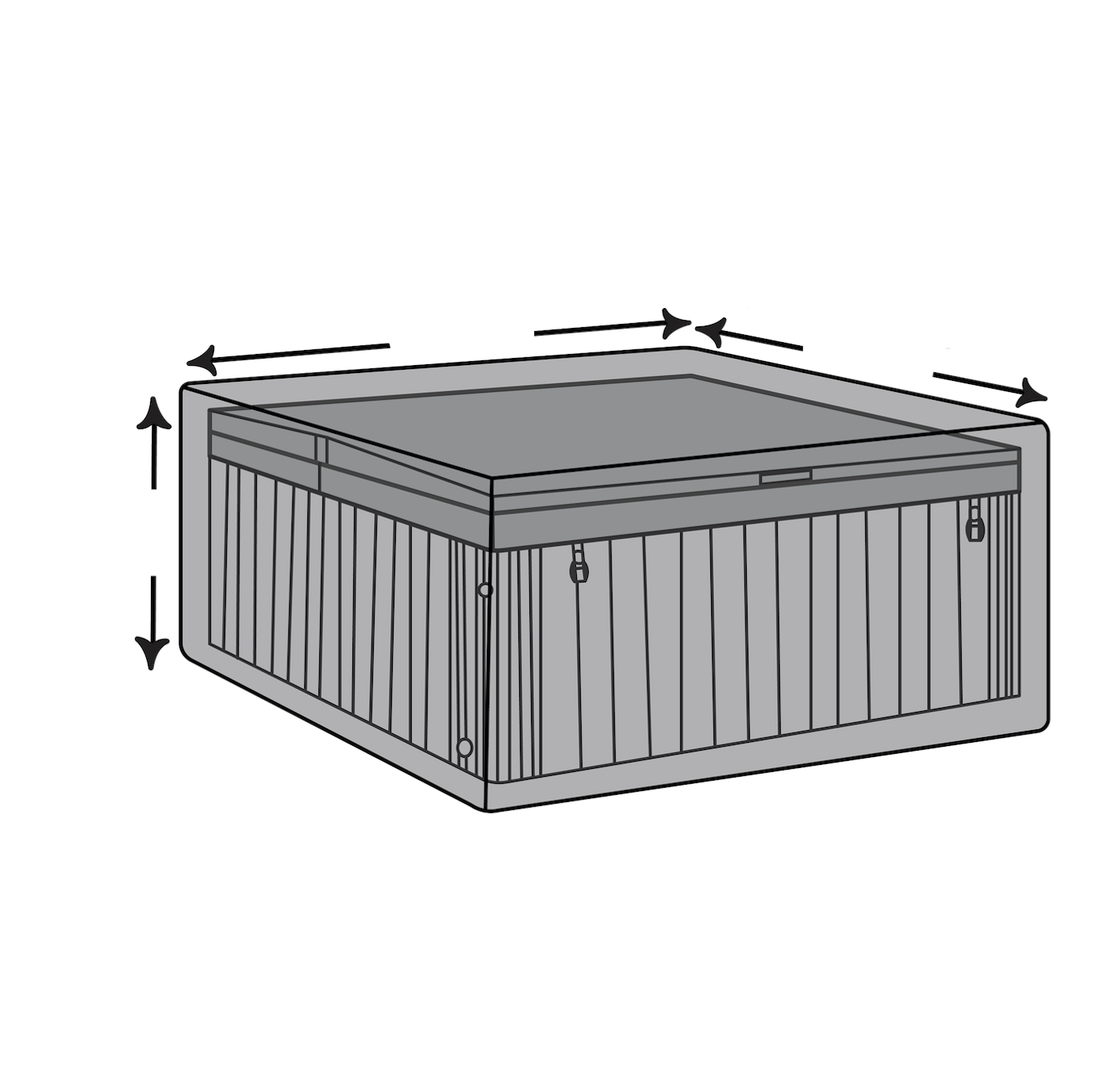 Custom Square Hot Tub Cover