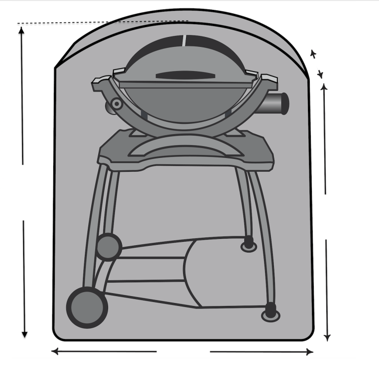 Custom Gas BBQ Trolley Cover