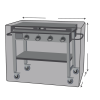 Custom Flat Top BBQ Cover