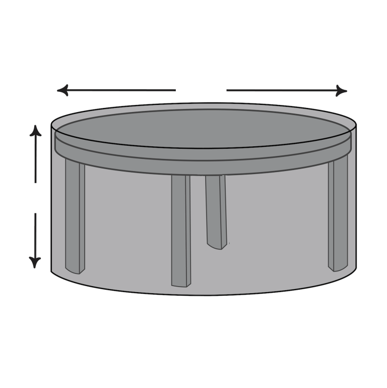 Custom Round Outdoor Coffee Table Cover