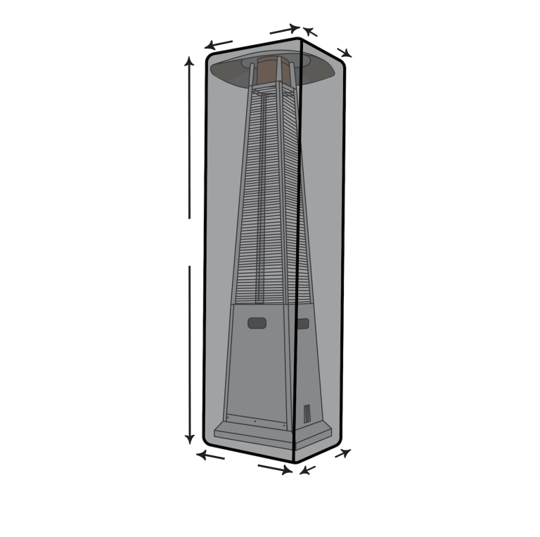 Custom Pyramid Gas Patio Heater Cover