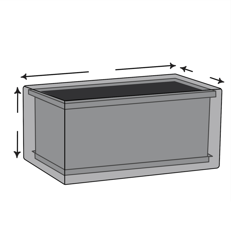 Custom Rectangular Fire Table Cover