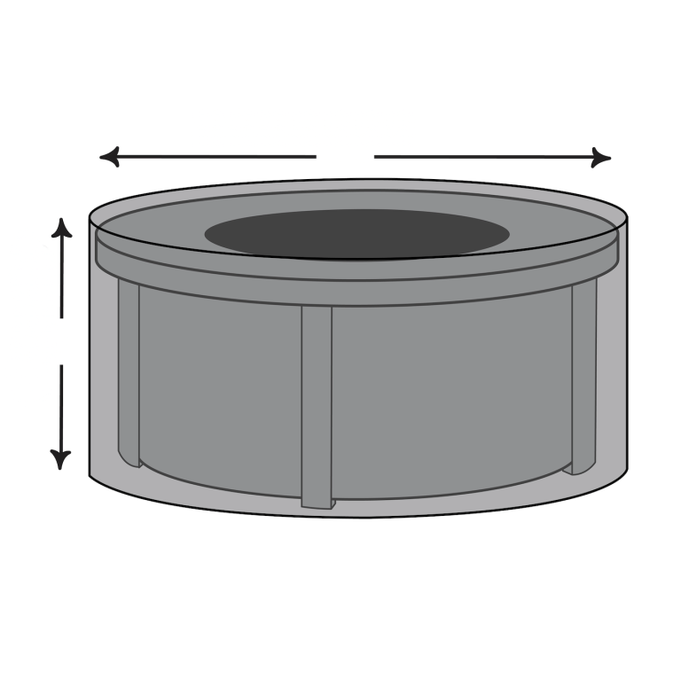 Custom Round Fire Pit Cover