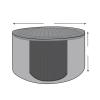 Custom Round Bar Table Cover
