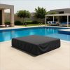 Black Double Sun Lounger Cover