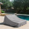 Grey Double Sun Lounger Cover – Angled Back
