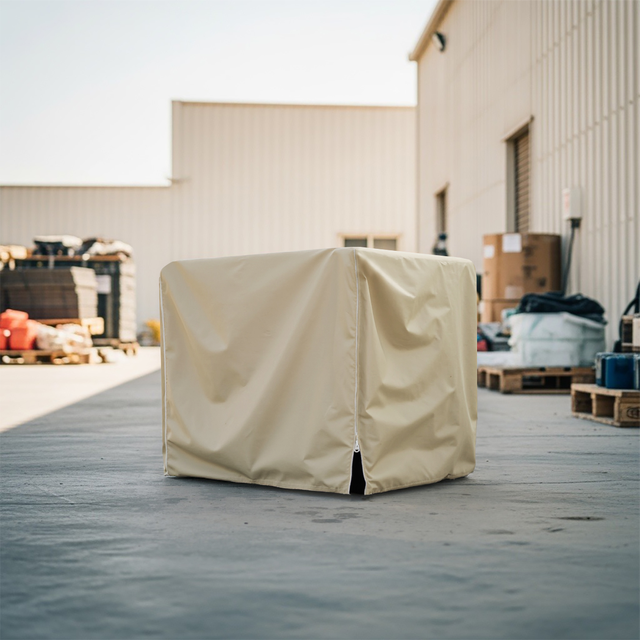 Beige Luxury Generator Cover