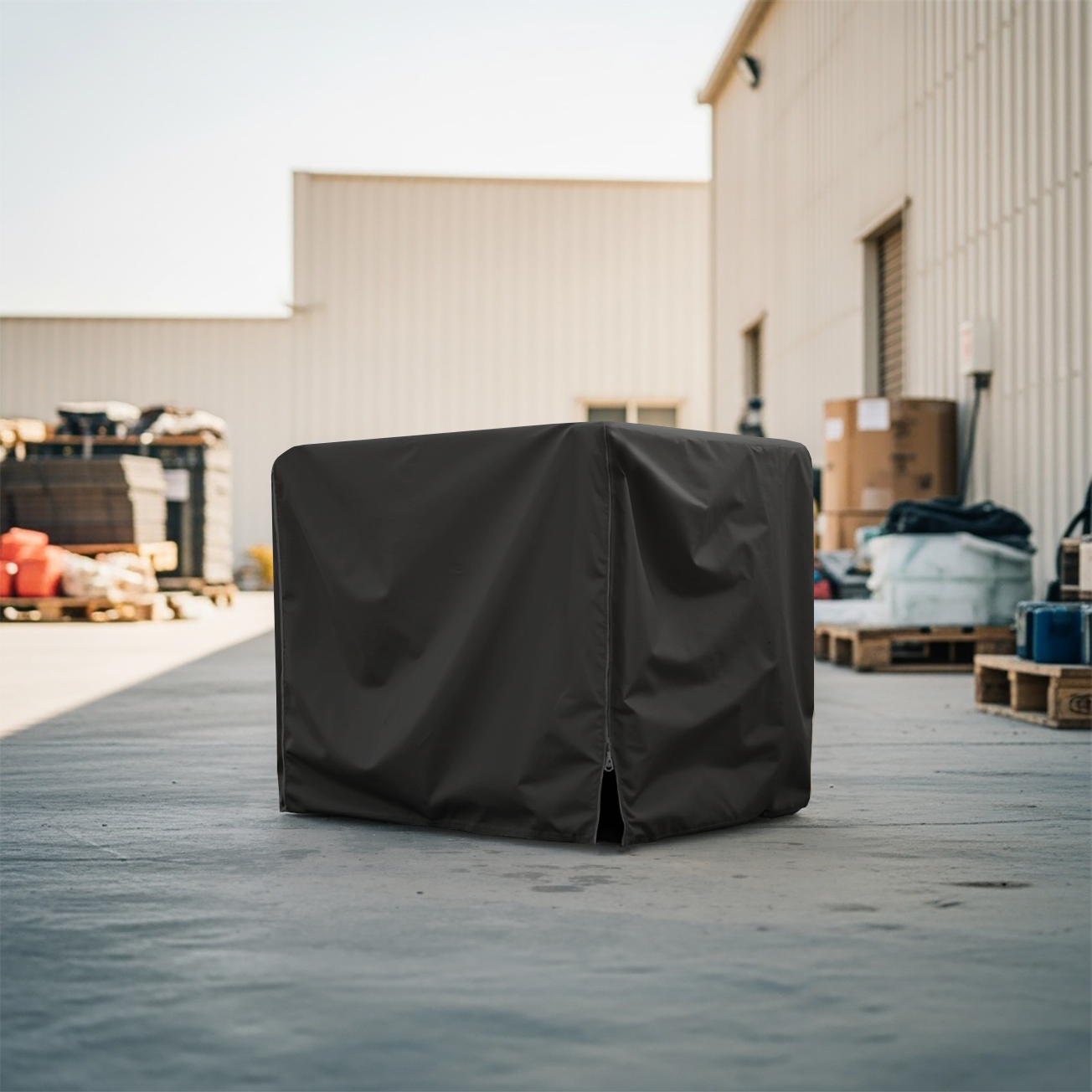Black Luxury Generator Cover